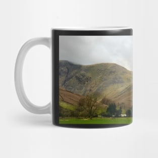 wasdale head inn with kirk fell to the side Mug